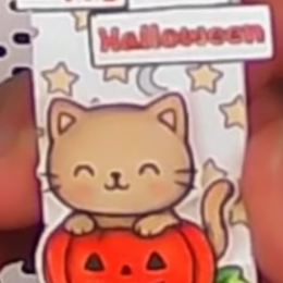 llavero gato halloween